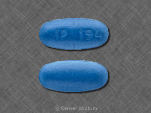 IP 194 Pill Blue Oval  Pill Identifier